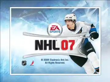 NHL 07 (USA) screen shot title